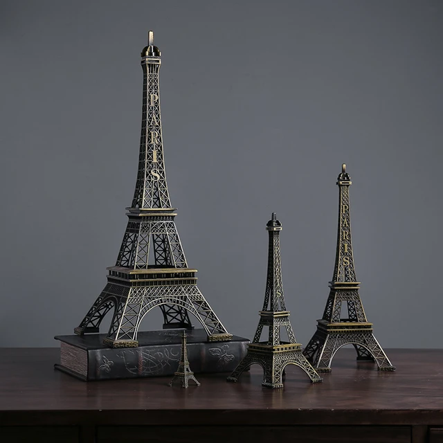 Eiffel Tower Trinkets Bookcase Desktop Decoration Modern Home