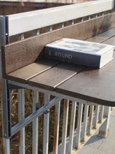 

Free Shipping Modern Balcony Railing Hanging Table Easy to Hang Computer Desk Creative Home Lifting Folding Desk