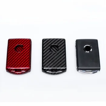 

Carbon Fiber Remote Car Key Case Cover Shell Keyring for Volvo XC60 XC90 S90 V90 2018 2019 Accessories Car Styling Keychain