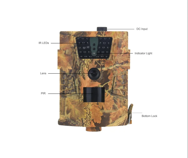 HT-001B Trail camera 12MP 1080P 30 шт. Инфракрасные светодиоды 850nm охотничья камера IP54 Водонепроницаемая 120 градусов угол Дикая камера