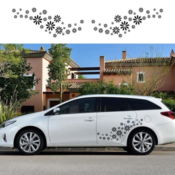 

60Pcs/set DIY Flower Car Body Decor Sticker for Suzuki Swift Jimny Tesla Model S X 3 Volkswagen VW Golf Passat Car Accessories