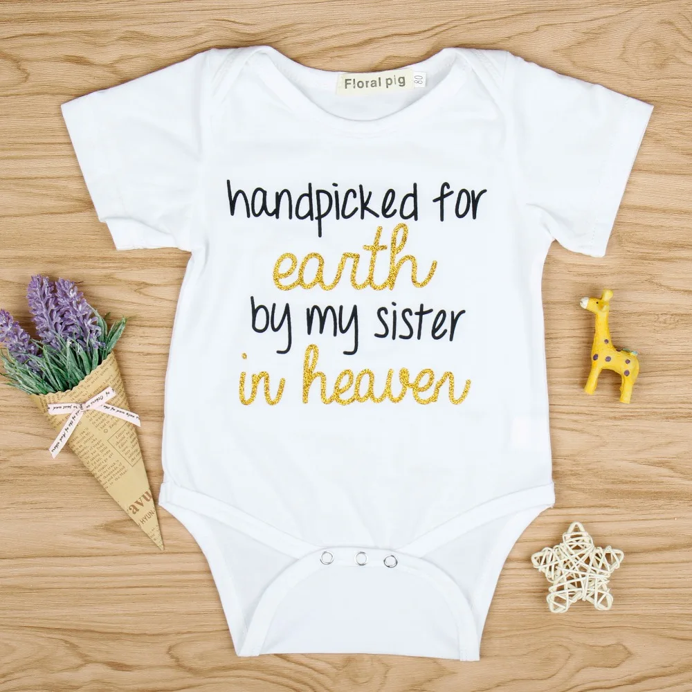 Комбинезоны для новорожденных ручная работа принт забавные буквы короткий рукав