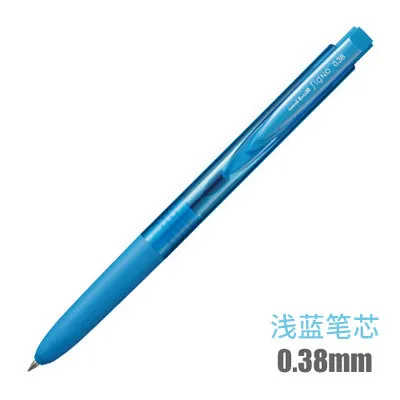 Light blue refill 1 шт. японская гелевая ручка papelaria RT1 UMN-155 версия K6 цветная ручка для письма Ручка для воды студенческие Обучающие канцелярские принадлежности - Цвет: Light blue refill