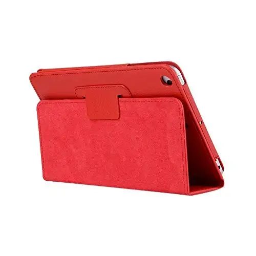 For iPad mini 4 red Чехол-книжка с Умной подставкой для iPad Mini 4, модель A1550, A1538, Магнитный чехол с откидной крышкой из искусственной кожи, чехол для iPad MINI 4, чехол - Цвет: For iPad mini 4 red