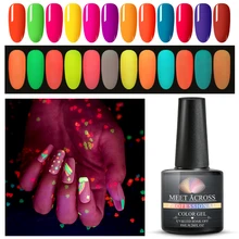 Встречаются по всей 8 мл световой Гель-лак набор УФ-СВЕТОДИОДНЫЙ БИО-Гели Soak Off Гель Лаки освещения в ночное время! полупостоянная нейл-арта Лаки