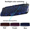 J60 colorful backlight LED Breathing Backlight RU/US Gaming Keyboard Mouse Combos USB Wired Full Key PC laptop Mouse Keyboard ► Photo 3/6