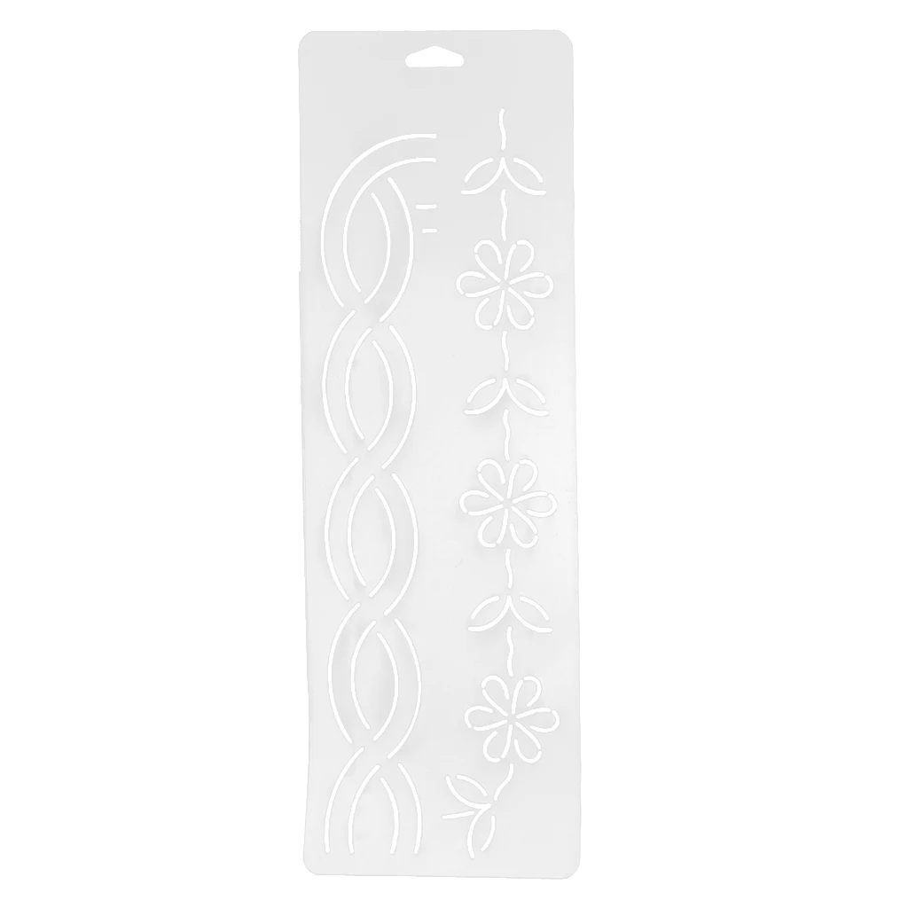 Semi-Transparent Acrylic Quilt Template Patchwork Embroidery Stencils, 1 Piece