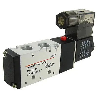 

DC 24V 4V210-08 4W 2 Position 5 Way Solenoid Valve Xyqni