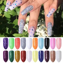 5 г/10 г голографический Блестящий лазерный лак для ногтей порошок Фиолетовый Мерцающий хромовый пигмент пыль сахар 3D DIY украшения для ногтей