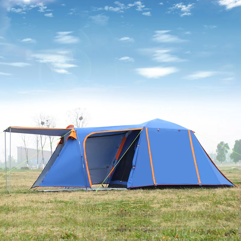

Automatic quick open High quality double layer 3-4person one hall one bedroom waterproof windproof camping tent