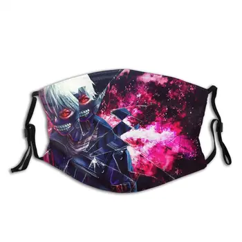 

Tokyo Ghoul Kaneki Ken Non-Disposable Mouth Face Mask Printed Anti Dust Protection Mask Respirator with Filters