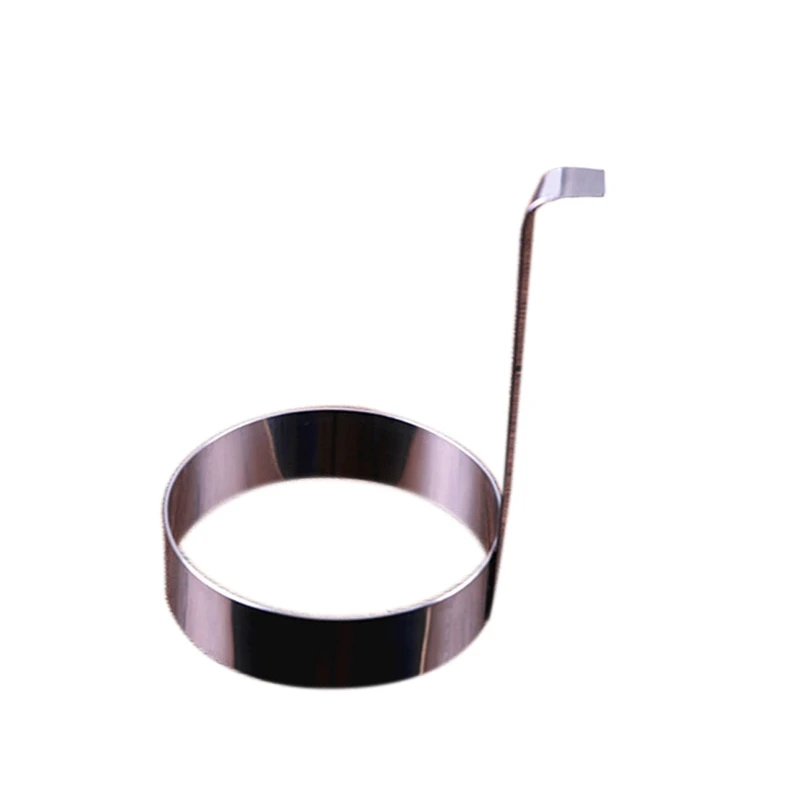 

4 Pcs Egg Frying Rings Stainless Steel Omelette Model Pancake Rings Perfect Circle Round Fried Poach Mould with Handle