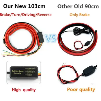 

Multifunction Flowing LED 3rd Third Brake Light Bar Reverse Tail Quality High Warning Rear Lamp High Mount Signal Strip Red W8P6