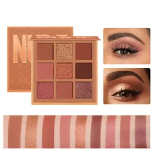 Paleta de sombra de modo 9 kleuren fosco oogschaduw paleta glitter oogschaduw make-up naakt fazer conjunto coreia cosmetica