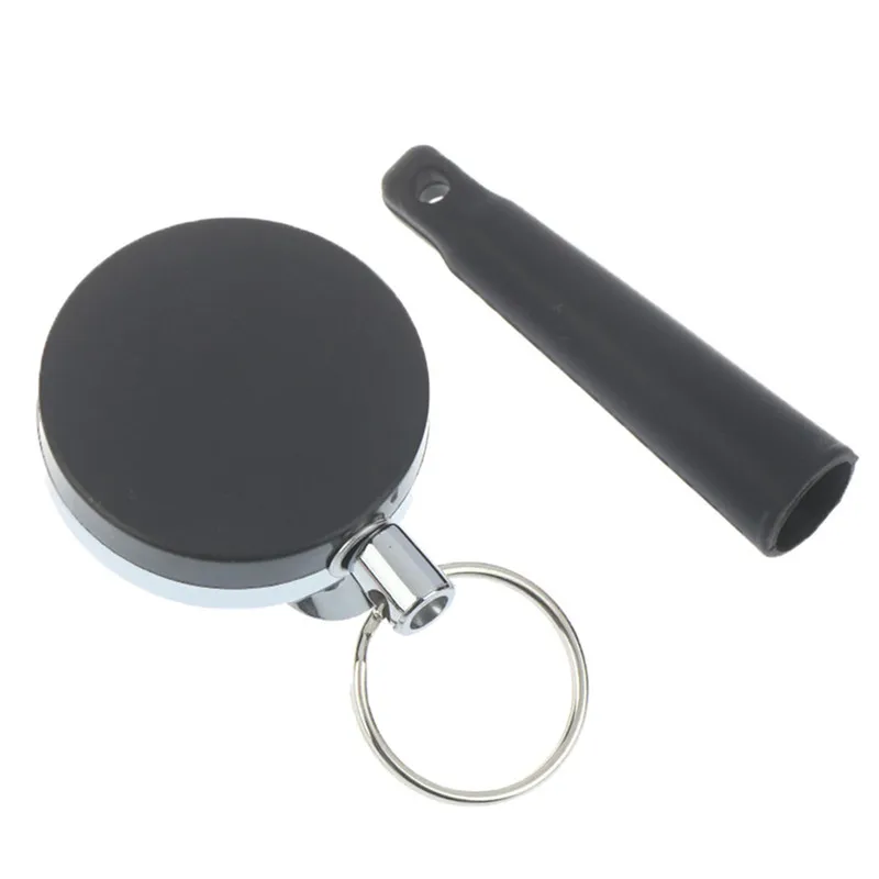 Camping Heavy Duty Retractable Pen Pull Holder Reel Carpenter Pencils Anti Lost Rope Key Ring Chain Belt Clip key chain clip carabiner belt clip