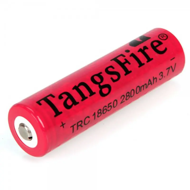 TangsFire 18650 2800mAh 3,6-4,2 V PCB протектор перезаряжаемая литиевая батарея Красный