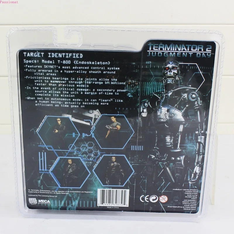 18 см NECA Терминатор 2 фигурка T 800 эндскелетон Классическая Игрушка 7 &quot18 см|Игровые
