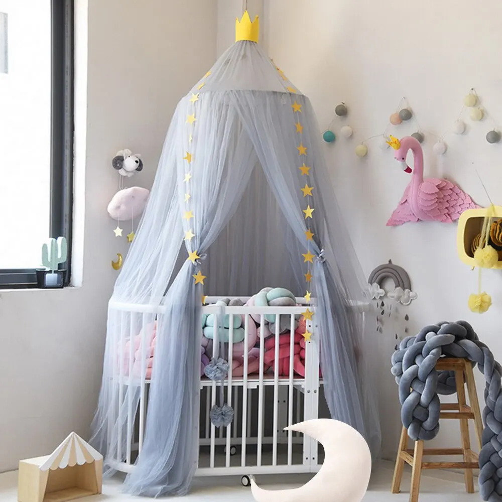

Bed Curtain Hung Dome Baby Mosquito Net Girls Hanging Mosquito Net Bed Tents for Children Girls Room Decoration New Year