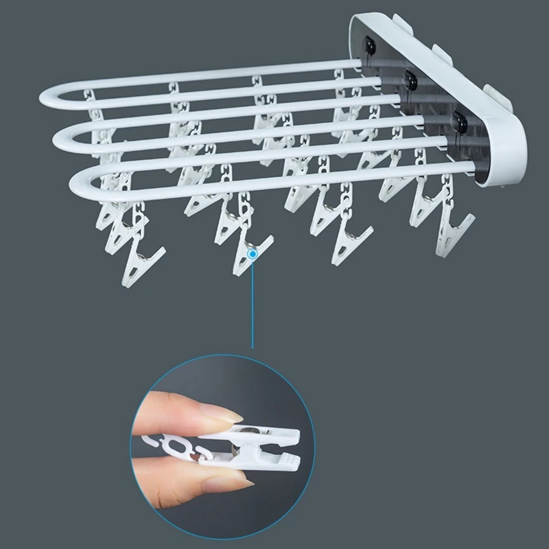 

Portable Multi-function Pants Hanger Hanger Clothes Dry Rack Organizer Household Accessories Tools