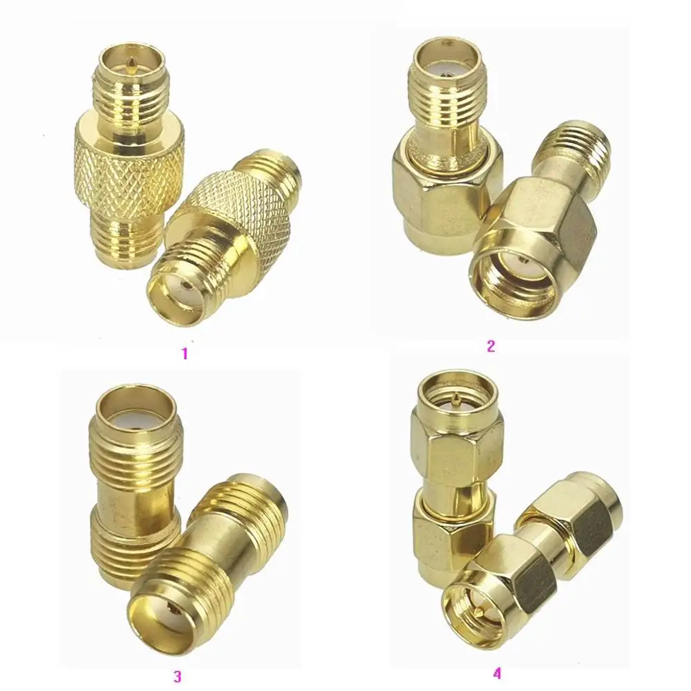

10Pcs Connector SMA to SMA RP-SMA Male plug & Female Jack RF Adapter Converter Coaxial High Quanlity