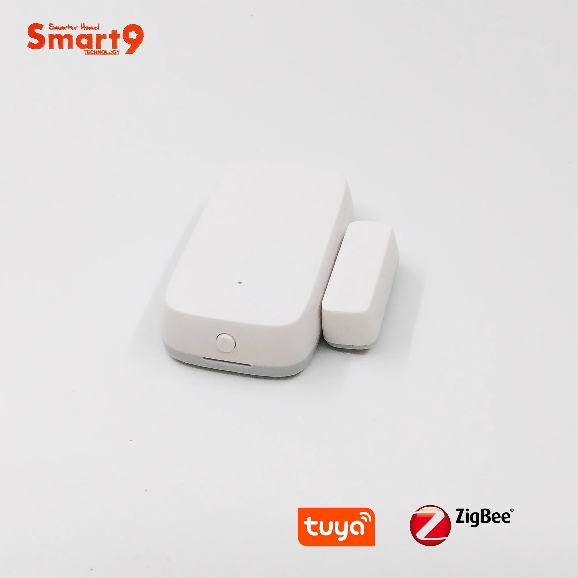 Датчик Контакта для окон и дверей Smart9 ZigBee работает с TuYa Hub дистанционным