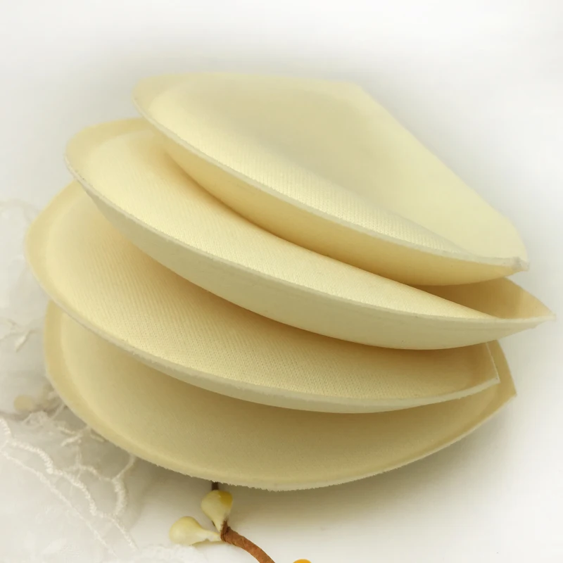 10 pairs small size thick high quality swimsuit pads sponge chest lift bra cups insert accessory in skin color | Дом и сад