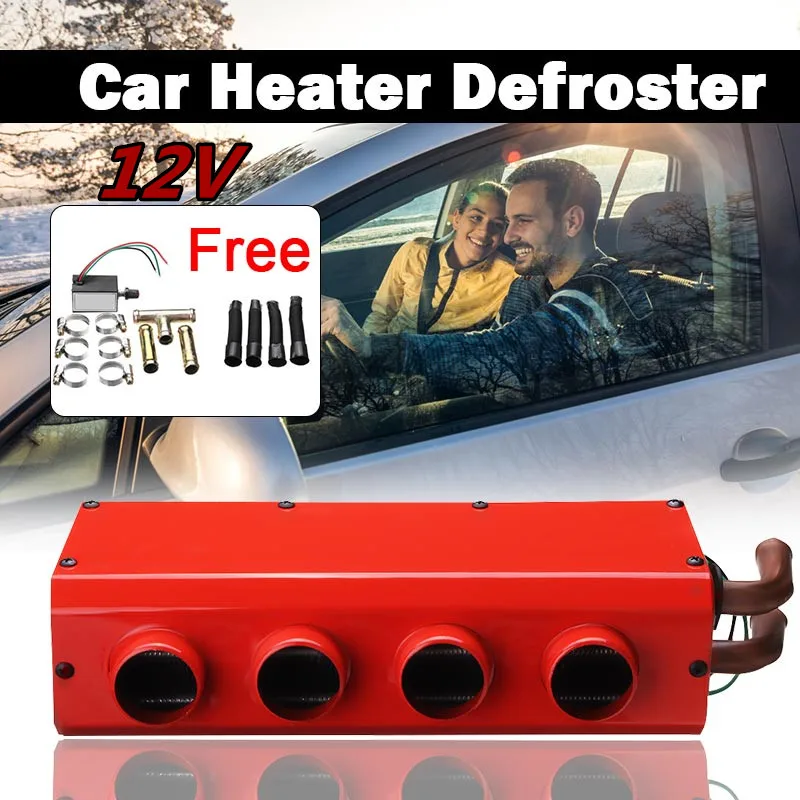 12V 1set Автомобильный обогреватель 26W 12 V/24 V Дизели нагреватель авто лобовое стекло Demister для автомобиля грузовых автомобилей с Скорость переключатель - Название цвета: 12V 1set