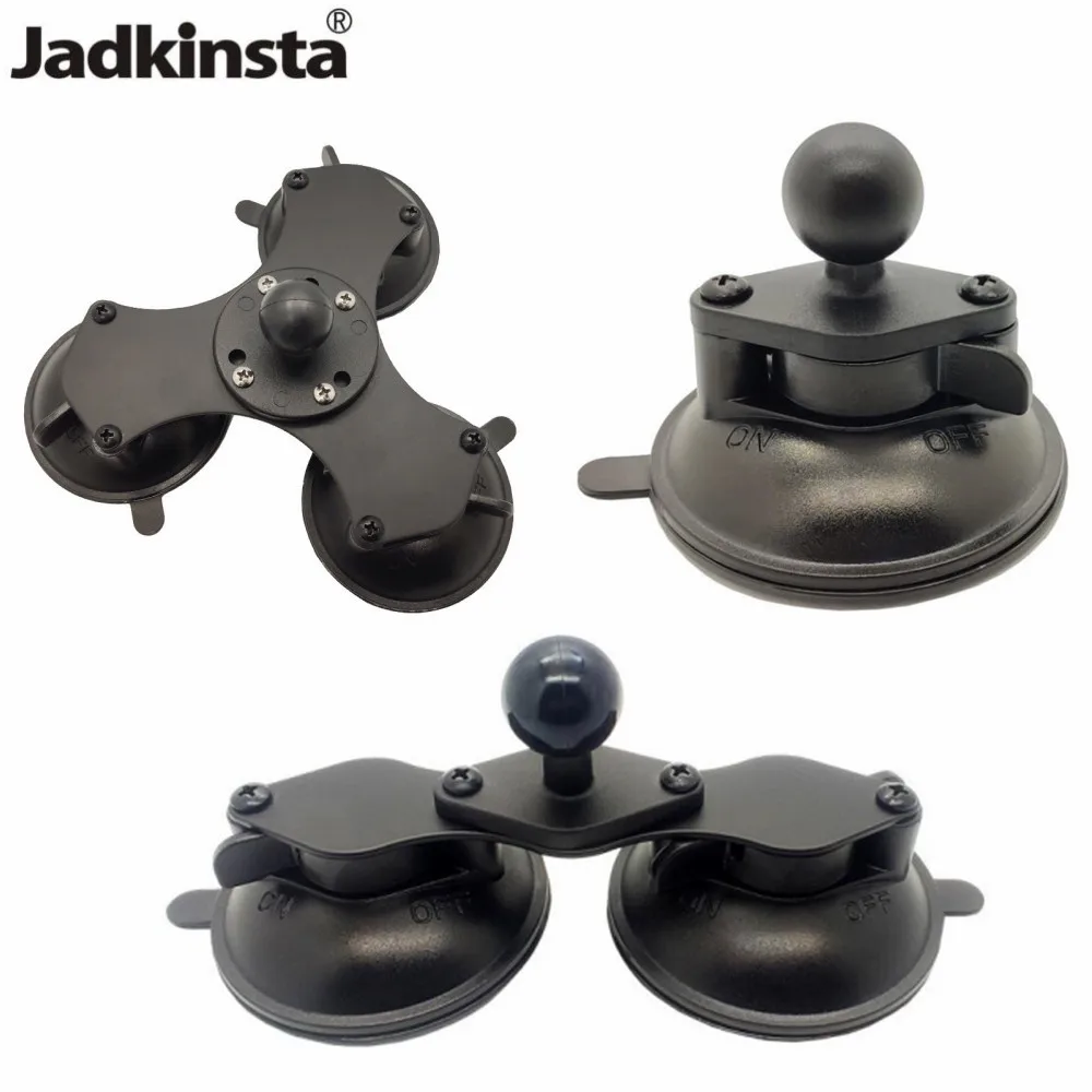 Jadkinsta Ballhead Base to Car Window Twist Lock Double Suction Cup Base Rubber Ball