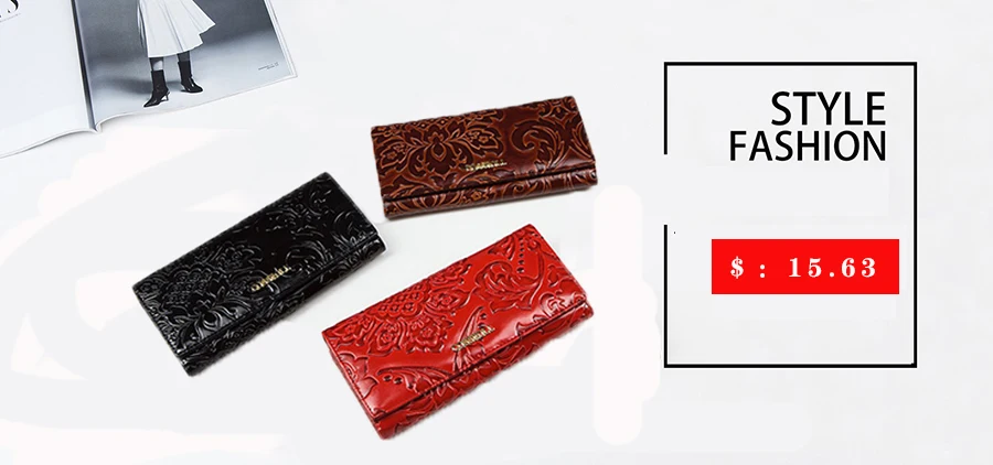 New leather ladies men wallet retro leather casual long section first layer leather female models European and American clutches