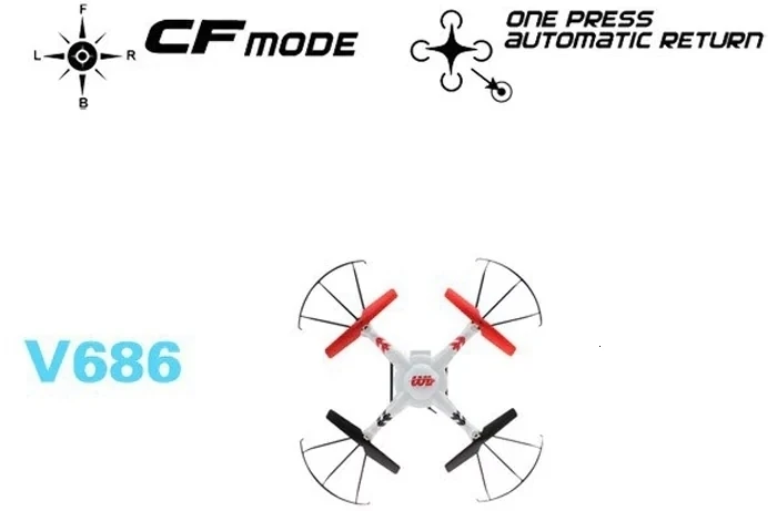 WLtoys V686G FPV RC Дроны с HD камерой Wltoys V686 Профессиональный RC Квадрокоптеры с камерой RC Летающая Камера вертолет
