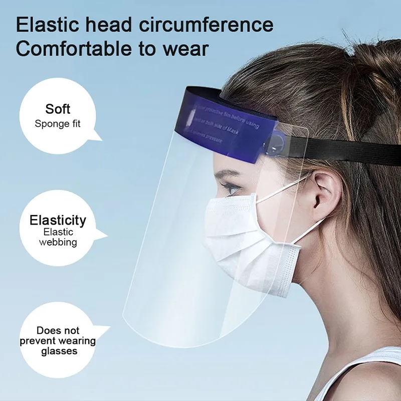 Прозрачная защитная маска HD на все лицо для домашних животных Пылезащитная с