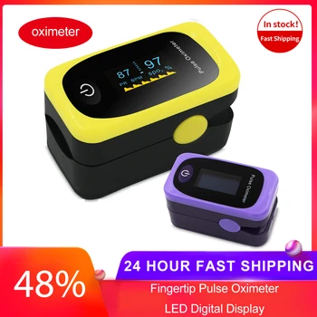 

Digital Fingertip Pulse Oximeter OLED Display Blood Oxygen Sensor Saturation SpO2 Monitor Measurement Meter Health Care