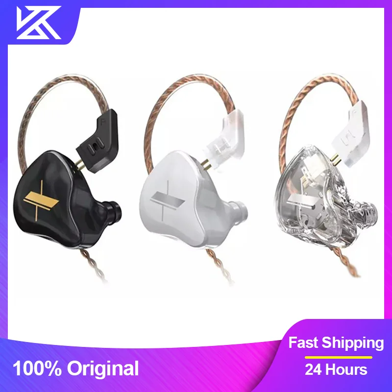 earphone KZ EDX Earphones 1DD Dynamic HIFI Bass Earbuds In Ear Monitor Headphones Monitor Sport Noise Cancelling Headset KZ ZST ZSX best wireless headset