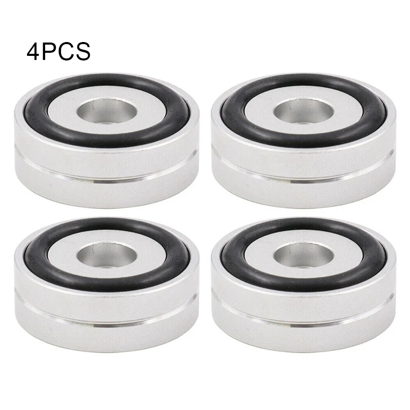 

4pcs/lot 40*15mm Aluminum Isolation Amplifier Feet Shock Absorber Amplifier Speaker Turntable Feet Pad Mat for CD Player