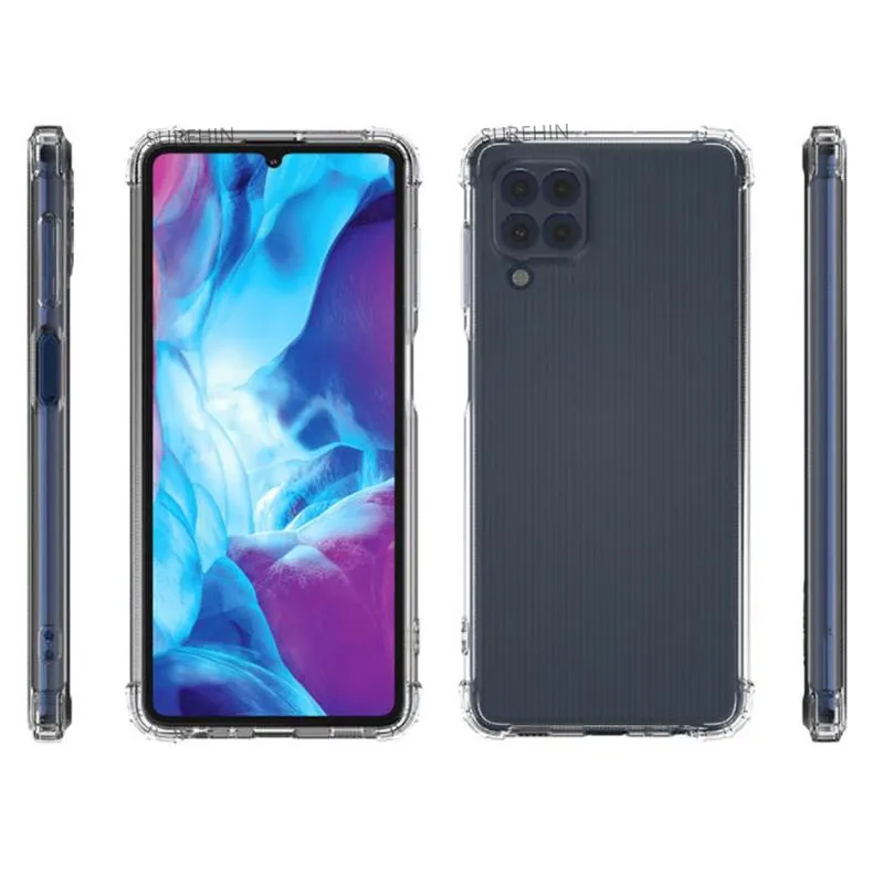 Shockproof Case For Samsung Galaxy M32 Cover Transparent Clear A33 A53 A73 M52 Soft Silicone Cover For Samsung Galaxy M32 Case cute phone cases for samsung 