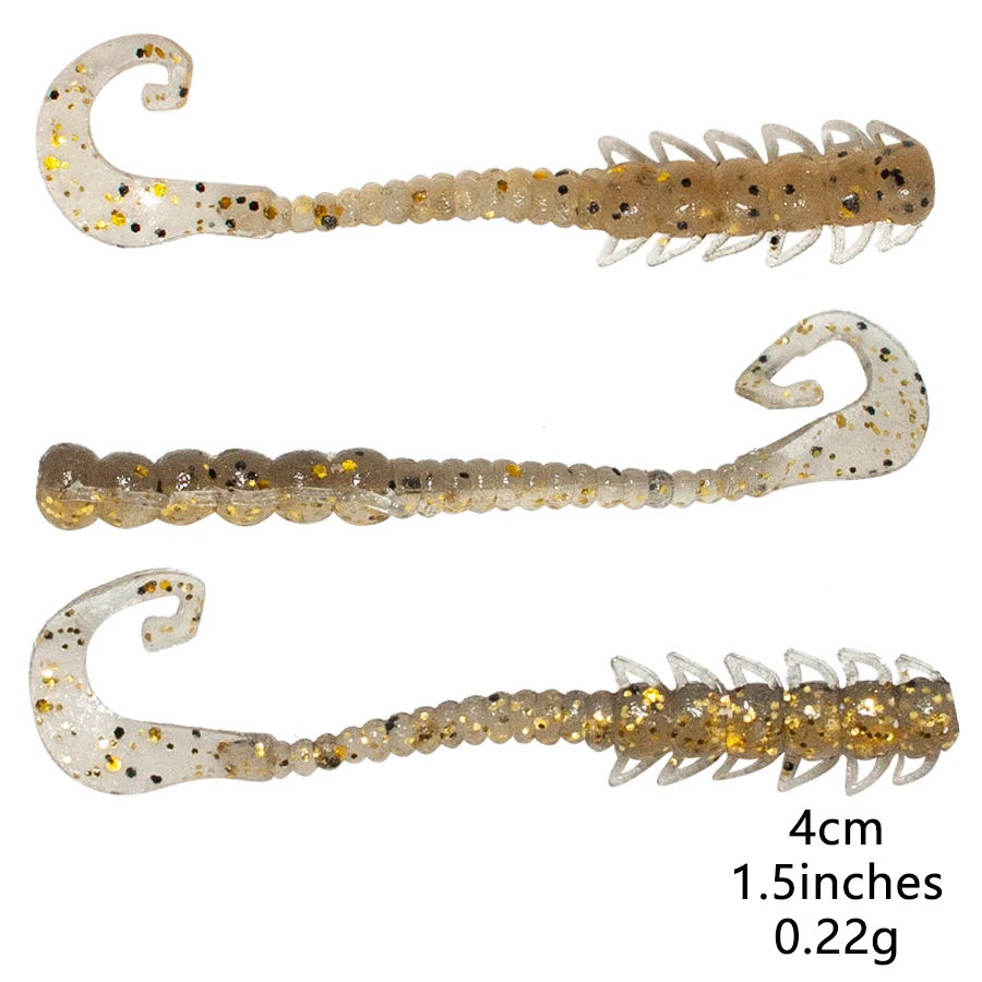 Soft Micro Baits Fishing Lures, Larva Worms Plankton Lure