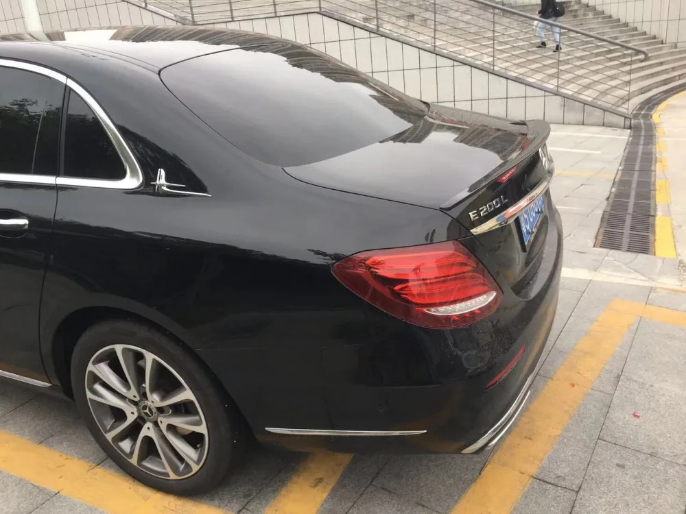 Спойлер для W213- XK Mercedes-Benz W213 E-class E200 E260, спойлер из АБС-пластика, заднее крыло, цветной задний спойлер
