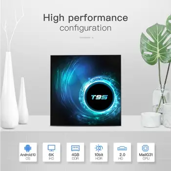 

Android 10.0 TV Box T95 4K HD Allwinner H616 2/4GB RAM 16/32/64GB ROM 2.4G WIFI Set Top Box Smart Media Player HDMI Network