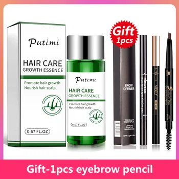 

Putimi 20ml Effective Ginger Fast Hair Growth Serum Anti Preventing Hair Lose Treatment Damaged Hair Repair Growing Women Men