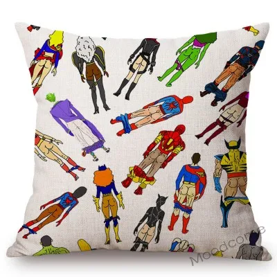 Забавный супергерой Супермен, Халк, задницы, подушка, Халк, кошка, девушка, Бэтмен, задницы, комикс, хлопок, лен, диван, подушка, автомобильное сиденье, пледы, Pilow - Цвет: S99-12