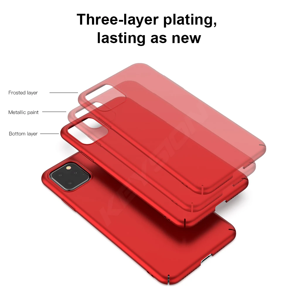 KEYSION Micro Matte Case for iPhone 12 11 Pro Max Ultra Slim Phone Back Cover for iPhone 12 Mini Xs Xr 6s 8 7 Plus 11 Pro max 6