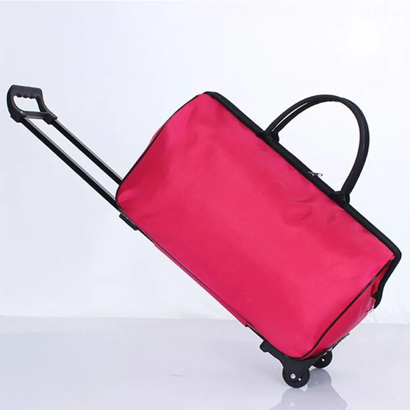 Женская сумка для багажа на колесиках для путешествий, чемодан на колесиках, сумка для переноски, унисекс, Вместительная дорожная сумка для багажа, чемодан с колесиками