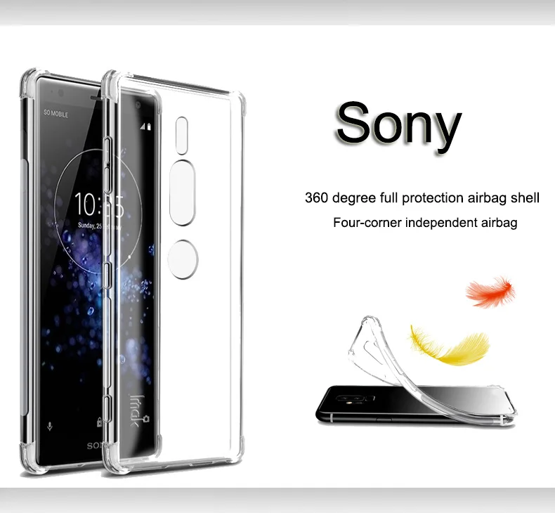 

Soft TPU Silicone Shockproof Clear Phone Case For Sony Xperia Xa X Performance XA E5 XZ XZS XZ Premium XA1 Ultra Case Cover