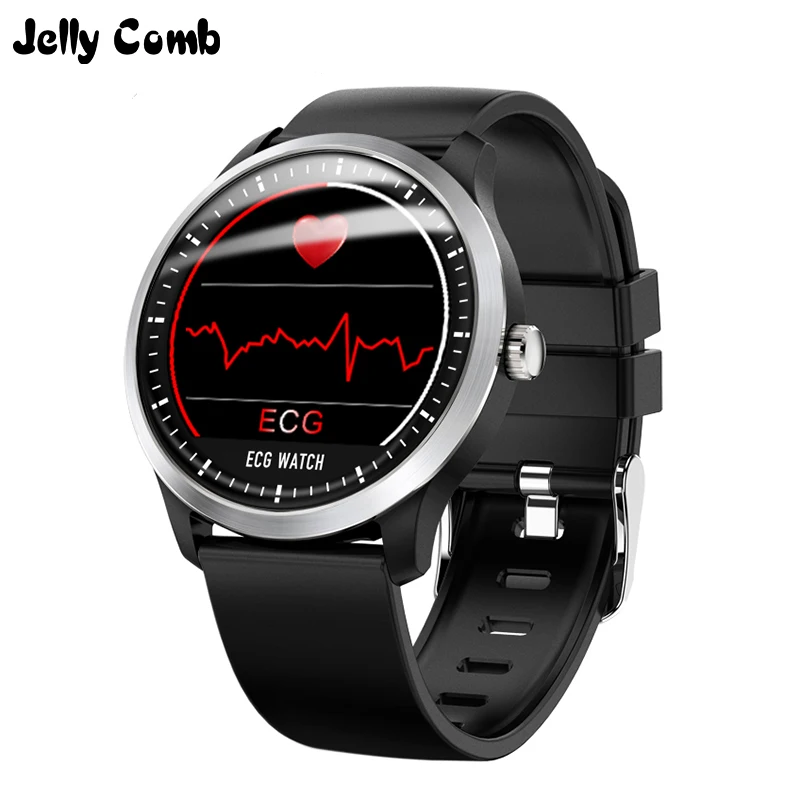 Умные часы Jelly Comb N58 ЭКГ ППГ измерение кровяного давления для мужчин t