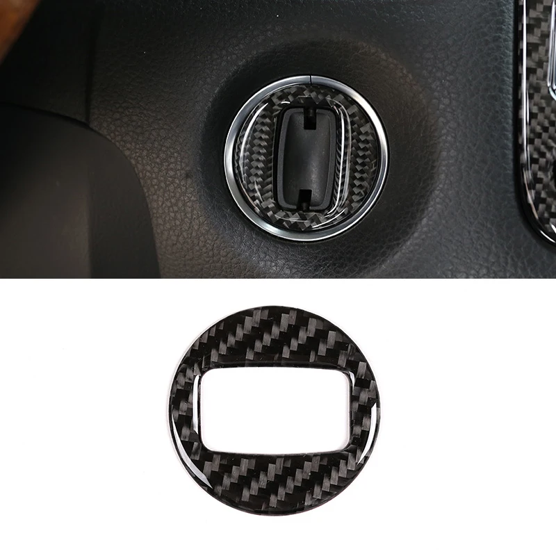 Для VW Touareg 2011 2012 2013 2014 2015 2016 2017 2018 углеродного волокна авто Стайлинг ключ зажигания