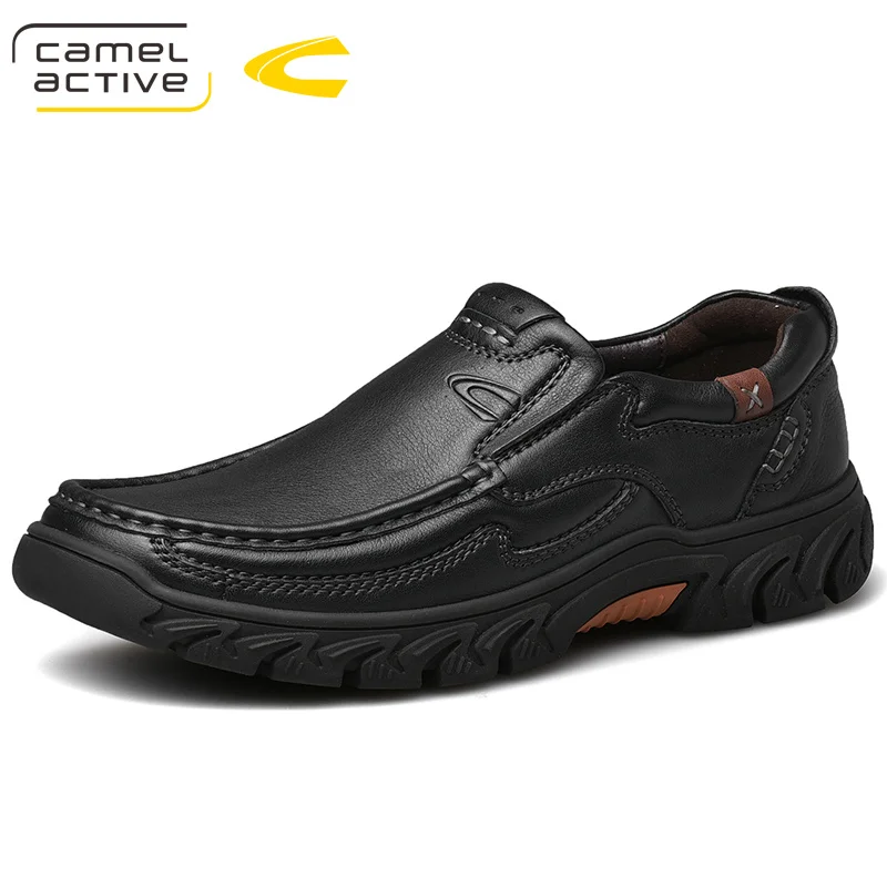 Camel Active, новинка, Классические мужские треккинговые кроссовки, мужская спортивная обувь, Уличная обувь для бега, треккинга, дышащие кроссовки - Цвет: Черный