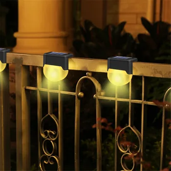 

4/6pcs Solar Deck Lamp LED Path Outdoor Garden Wall Light Waterproof Landscape Step Stair Deck Yard Balcony Fence Solar Lights
