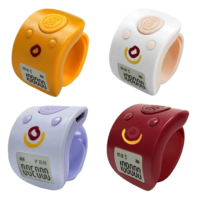 Mini Digital LCD Electronic Finger Ring Hand Tally Counter 9 Digit Prayer Rechargeable Counters Clicker Gift