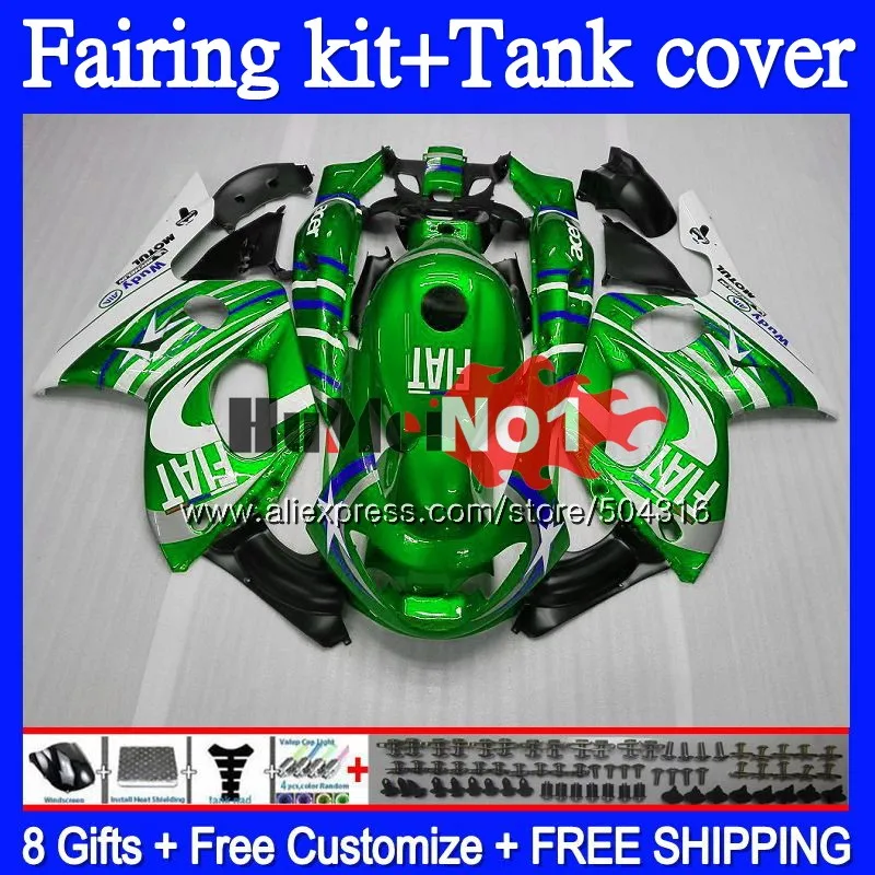 YZF-600R для YAMAHA YZF 600R 1996 1997 1998 1999 2000 2001 38MC. 116 YZF600R Thundercat 96 97 98 99 00 01 02 Обтекатели зеленый глянец