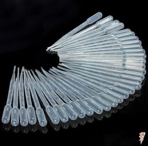 10Pcs 3ML Laboratory Tools Pipettes Plastic Disposable Graduated Pasteur Pipette Dropper Polyethylene